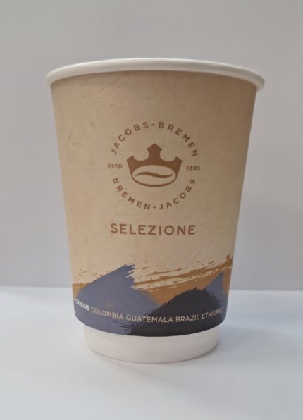 Ποτήρι χαρτ. JACOBS SELEZIONE 12oz WIDE (κιβ35 x δεμ 20τεμ)