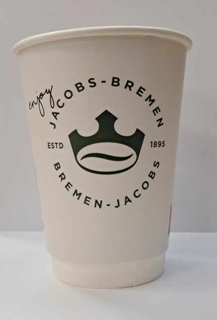 Ποτήρι χαρτ. JACOBS ESSENTIAL 12oz WIDE (κιβ28 x δεμ 25τεμ)