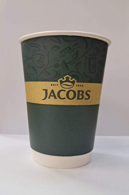 Ποτήρι χαρτ. JACOBS BREMEN 12oz WIDE (κιβ28 x δεμ 25τεμ)