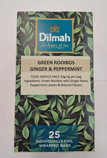 ΠΡΑΣΙΝΟ ROOIBOS ΤΖΙΝΤΖΕΡ & ΜΕΝΤΑ - PEACEFUL 12 X 25ΦΑΚ.